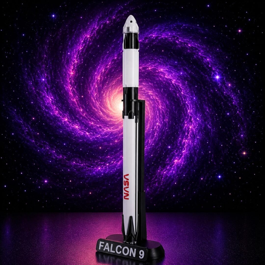 Cohete Falcon 9 con Crew Dragon (escala 1:200)